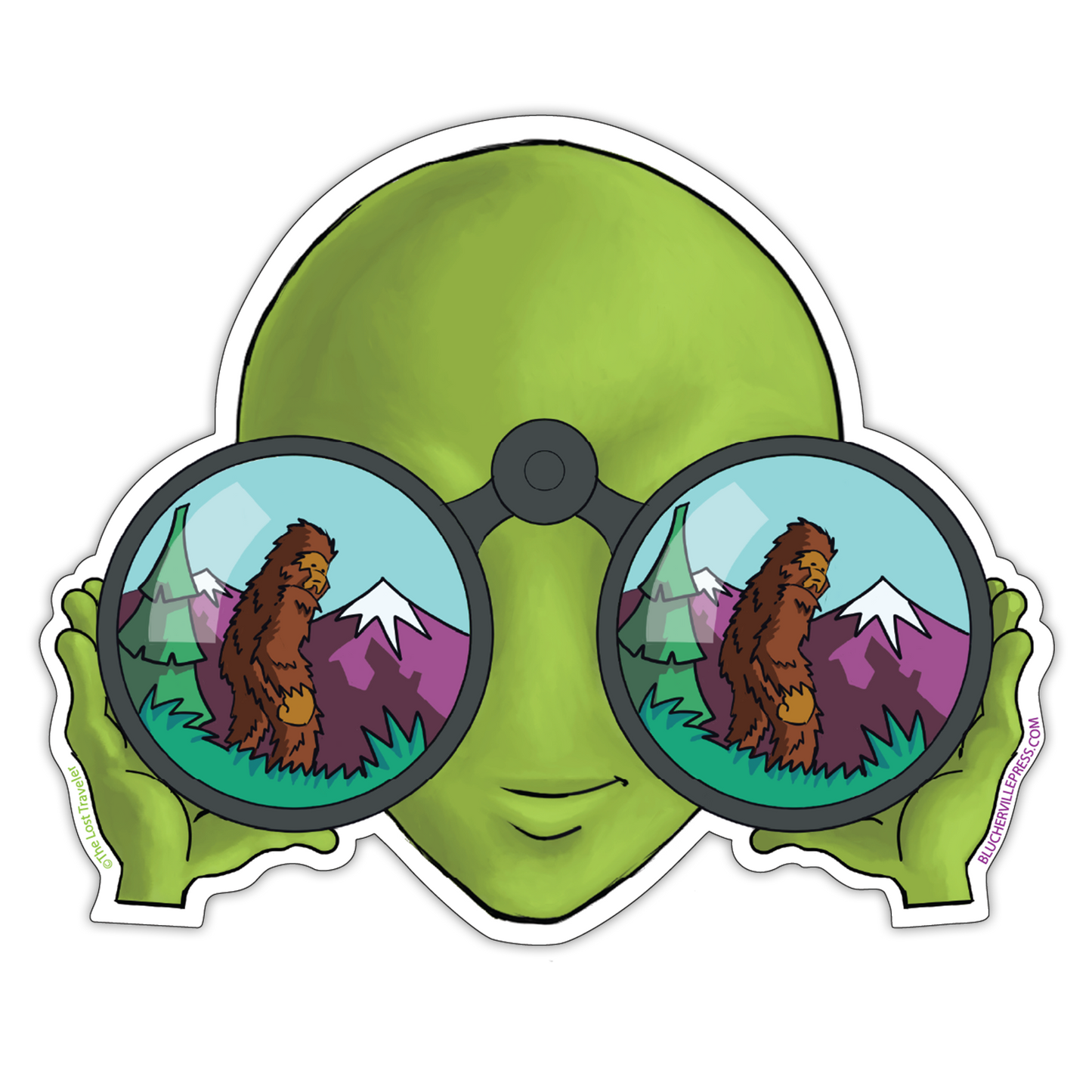 The SasquWatcher Sticker