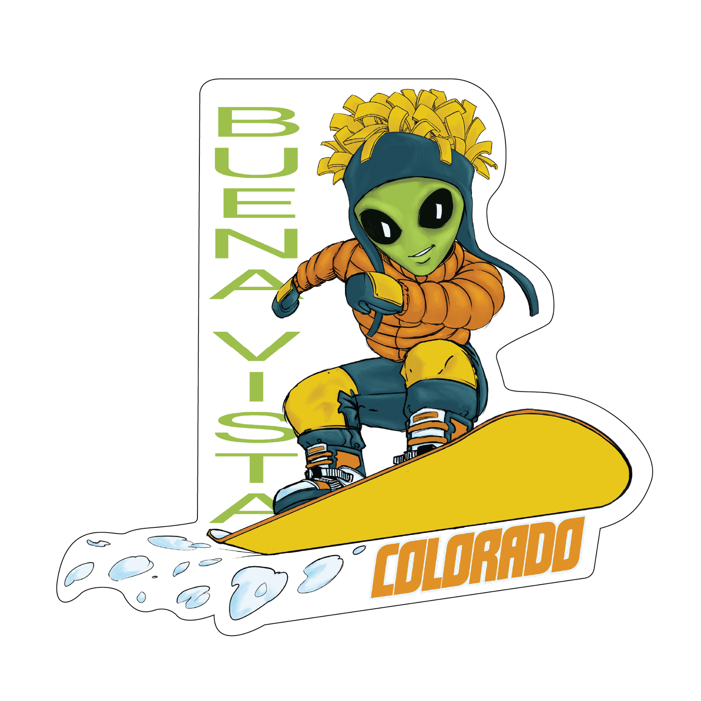 The Snow Rider - Sticker