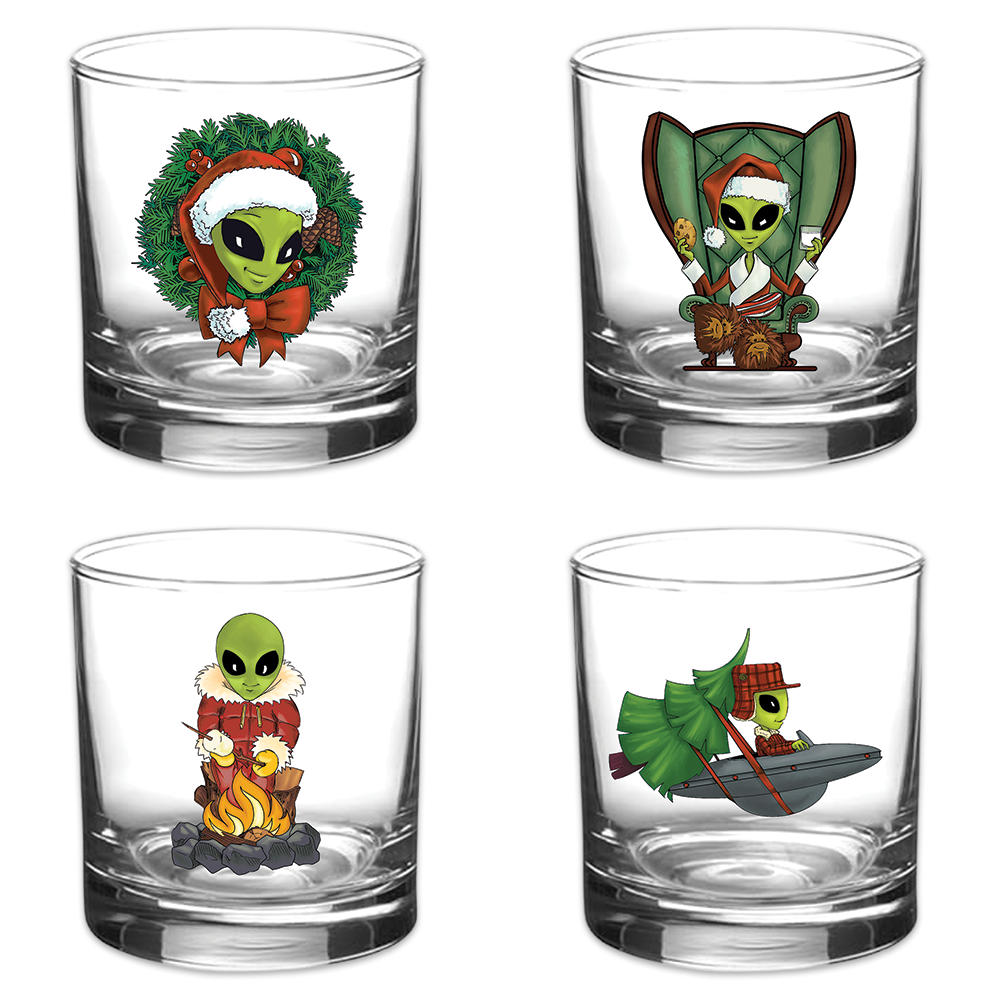 Christmas On The Rocks - Set of 4