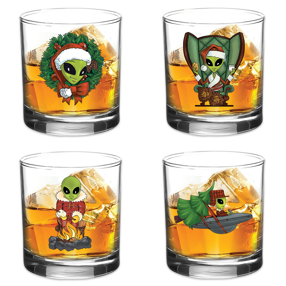 Christmas On The Rocks - Set of 4