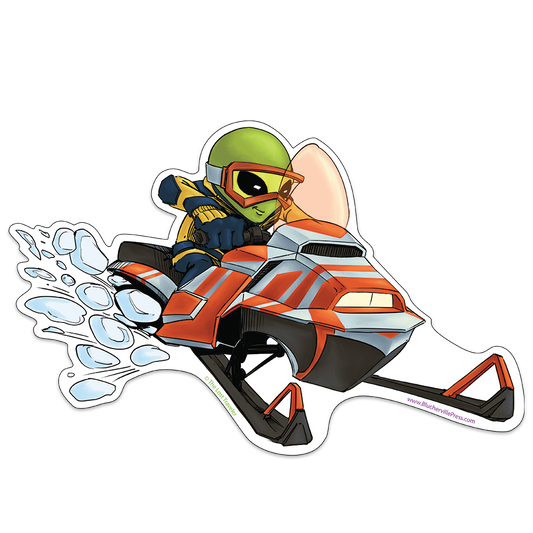 The Snow Sledder - Sticker